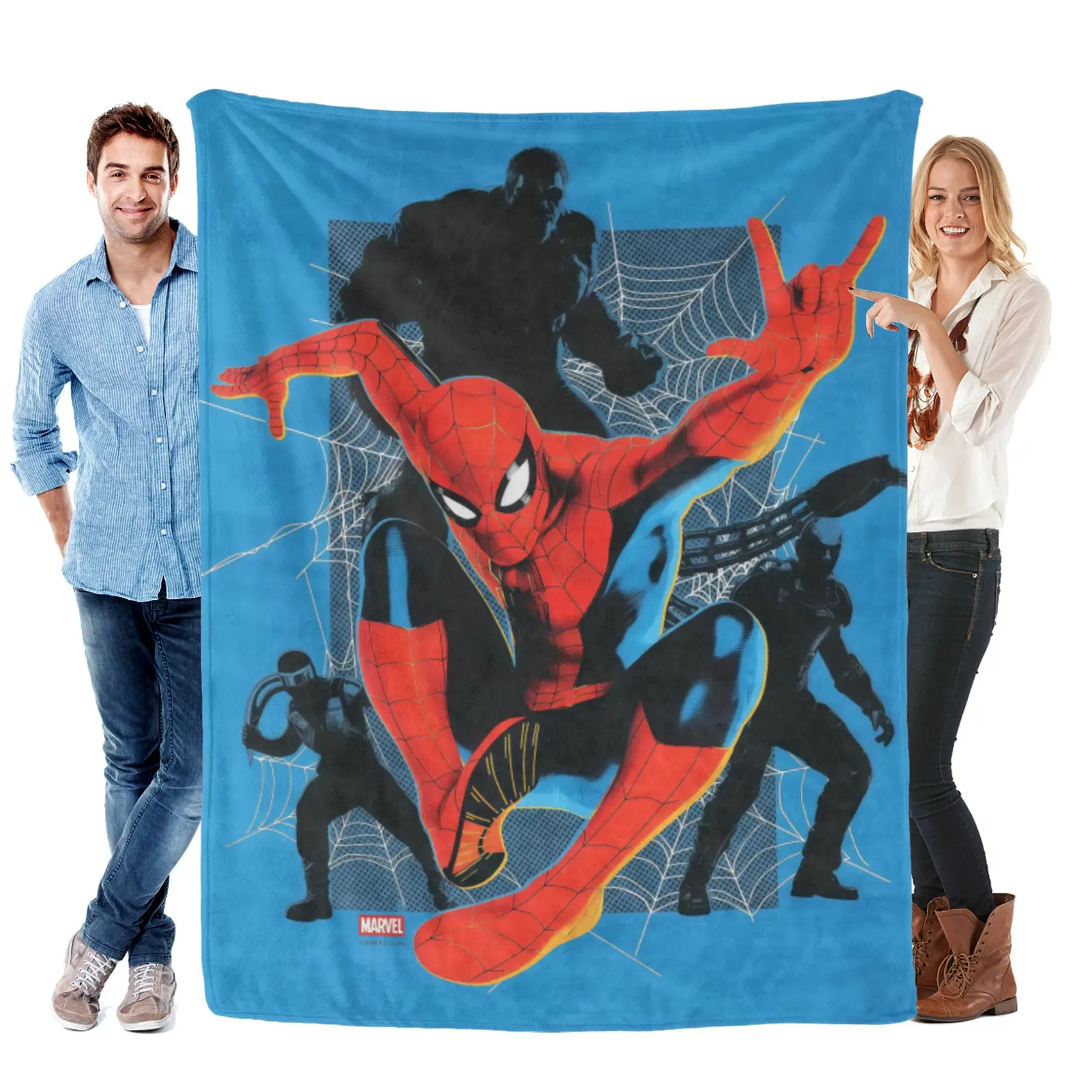 Marvel Spider-Man Brand New Day Ultra-Soft Lightweight Flannel Throw Blanket, Cozy for Couch & Bed, Ideal Gift for Fans, Fan