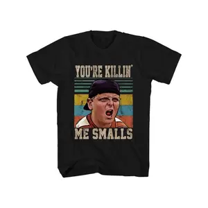 Casual T-shirt The Sandlot Movie Poster Inspired Men'S T-Shirt - 100% Cotton Crew Neck Tee with Geometric Pattern Graphic Top