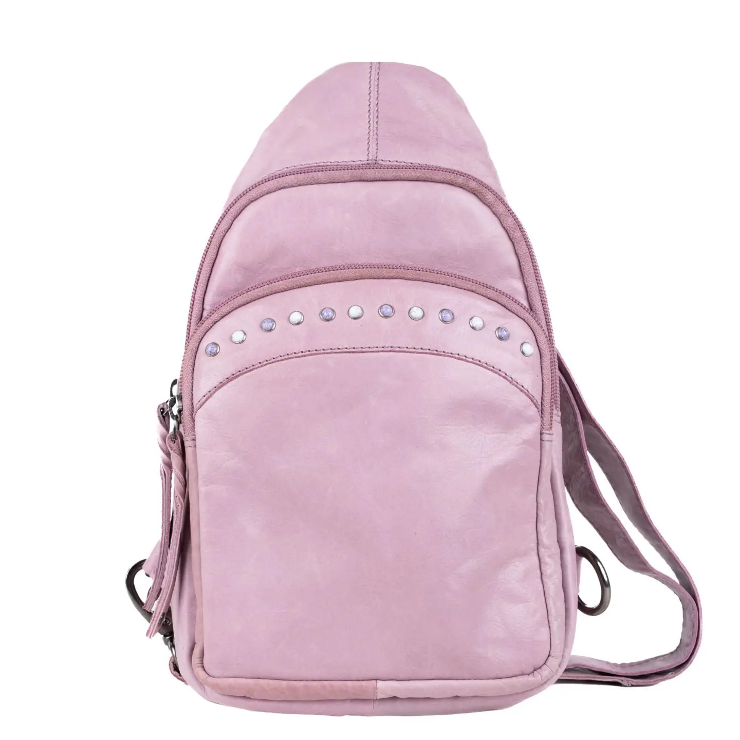 RFID-Protected Haven Sling Backpack by Lady Conceal with Locking Zippers
