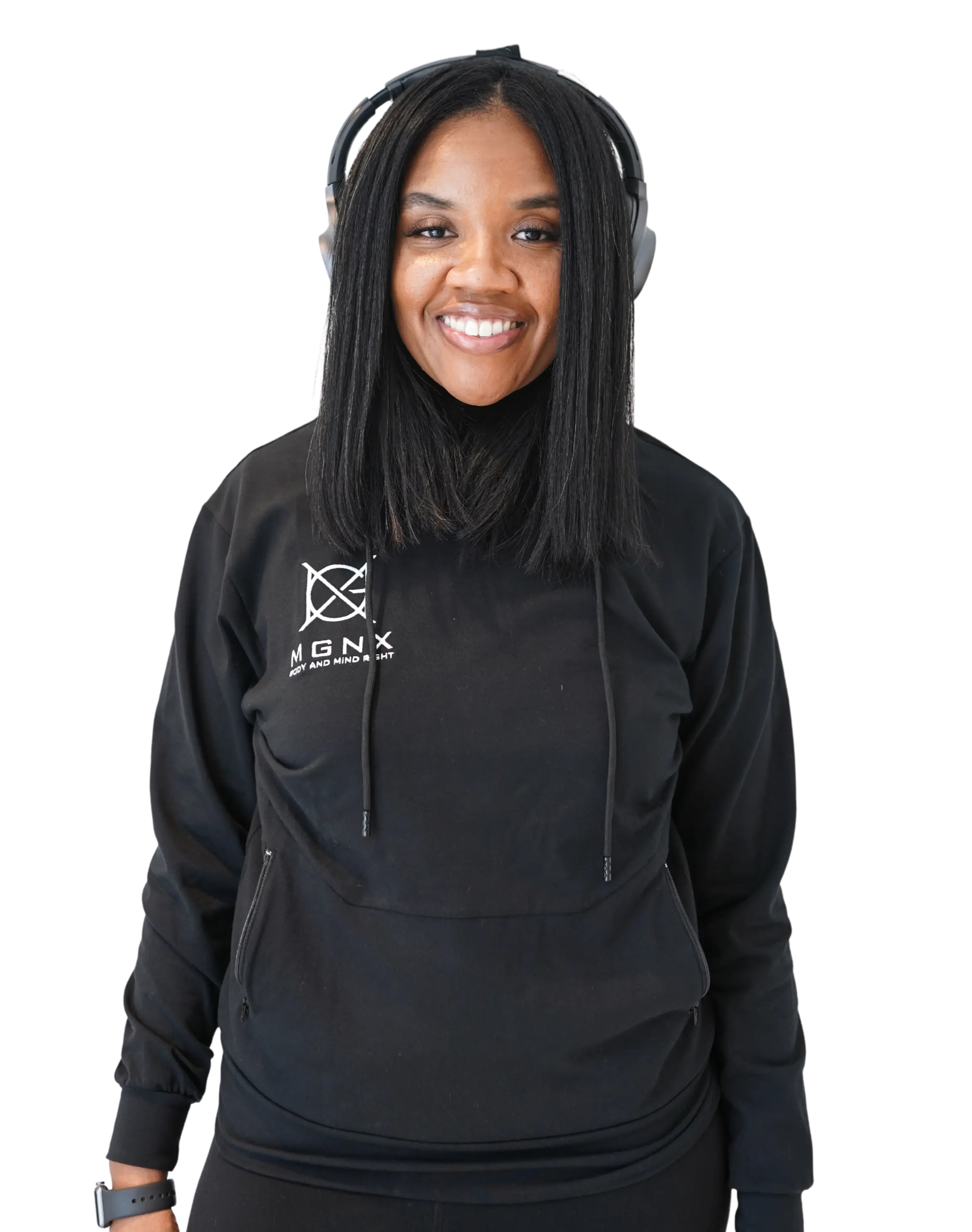 EMF Shielding Hoodie - Black Menswear Long Sleeve Tops Soft Comfortable