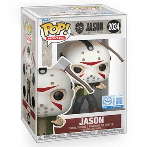 Funko POP Horror: Friday the 13th - Jason with Axe on Head Exclusive Vinyl Figure with Epic Collectibles Premium Box Protector Included