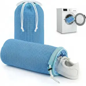 2 Pack Shoe Machine Bag, Reusable Laundry Bag for Washer and Dryer, Shoe Bag for Sneaker Tennis Shoes Unstain Cleaner Kit