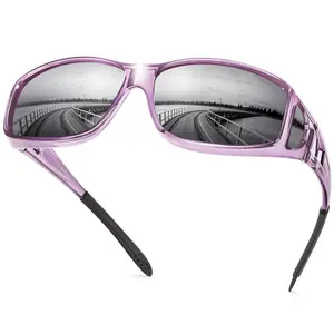 FHSY SHOP Prescription Polarized UV400 UV-Resistant Men's Sunglasses, Wrap-Around Eyewear for Myopia Users, Driving, Polarised Men's Sunglasses