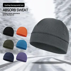 Autumn Winter Outdoor Fleece Skiing Running Cycling Small Hat Sweat Absorption Cold Protection Sports Head Wrap Warm Inner Hat