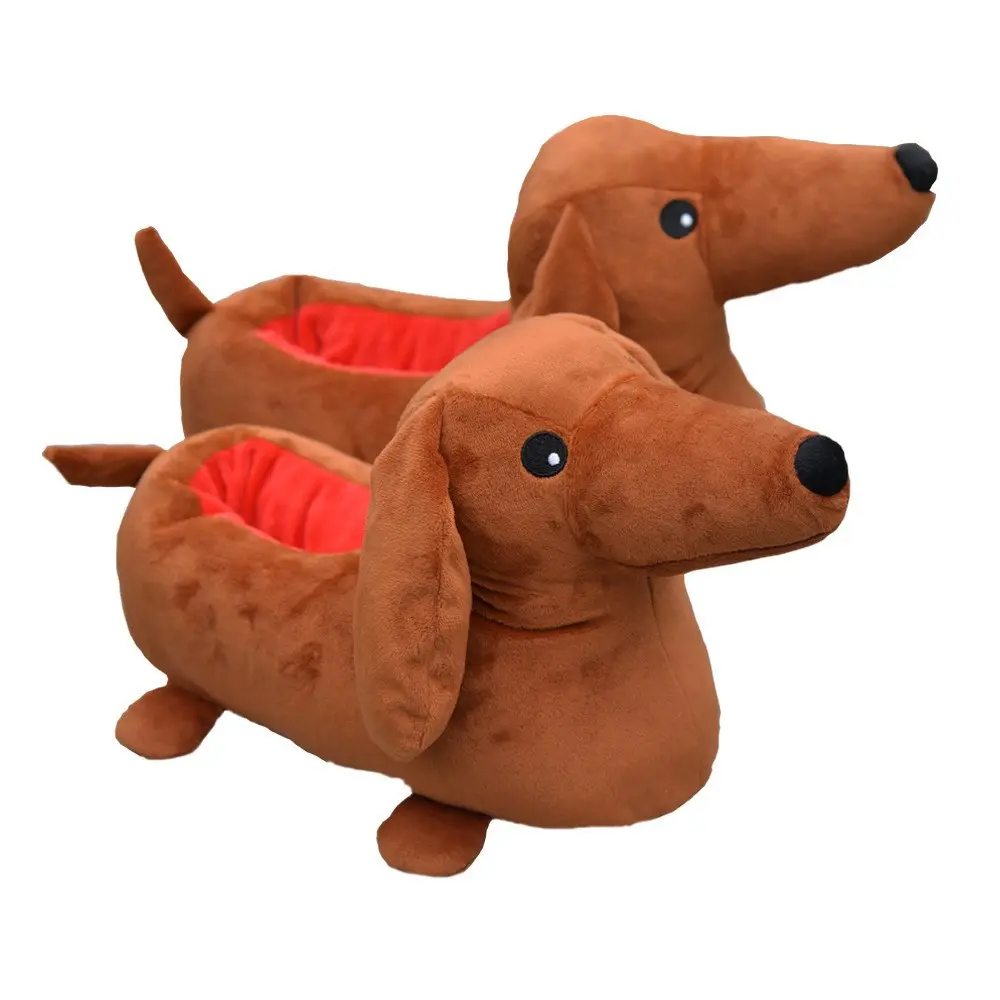 Dachshund Plush Slippers, House Slippers, Cozy Home Bedroom Footwear, Winter Fuzzy Slipper, Comfortable Indoor Wear, Warm House Slippers, House Shoes, Perfect Gift Idea