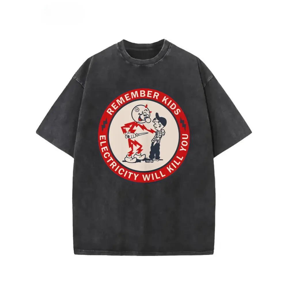 Washed T-shirt-black