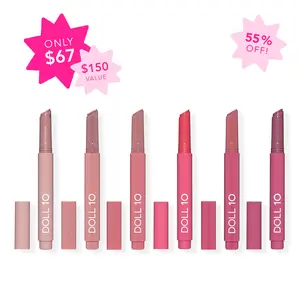 Doll 10 Beauty Ultimate Peptide Plump Lip Treatment Lipgloss Bundle, Glossy, Hydrating