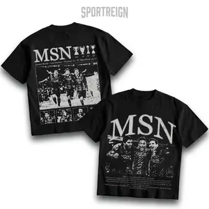 SPORTREIGN Messi – Suárez – Neymar Men's T-shirt, Soccer Fan Shirt, Barca Fan Merchandise, Football Shirt, Graphic Tee Over Size, 100% cotton Shirt, Gift For Him, Made In USA.