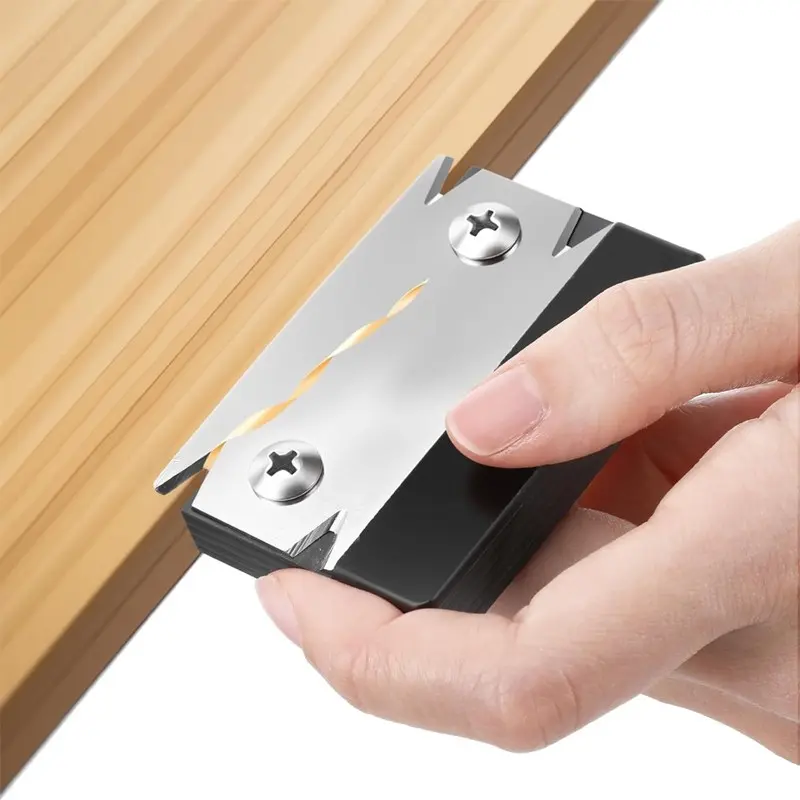 Woodworking Edge Trimmer Kit with 4 Replaceable Blades, Portable Handheld Wood Surface Planer, Ideal for Woodworking, Edging, Deburring, Beveling, Tool, Cutting, Hardware