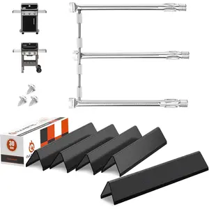 Spirit e310 Grill , 7636 Flavorizer Bars and 69787 Burner Tube Kit for  Spirit 300 and GS4 Spirit II E310 Spirit E310 E/S315 E/S320 Grills With Front Control, Heat Plates 15.3" & Burner 18"
