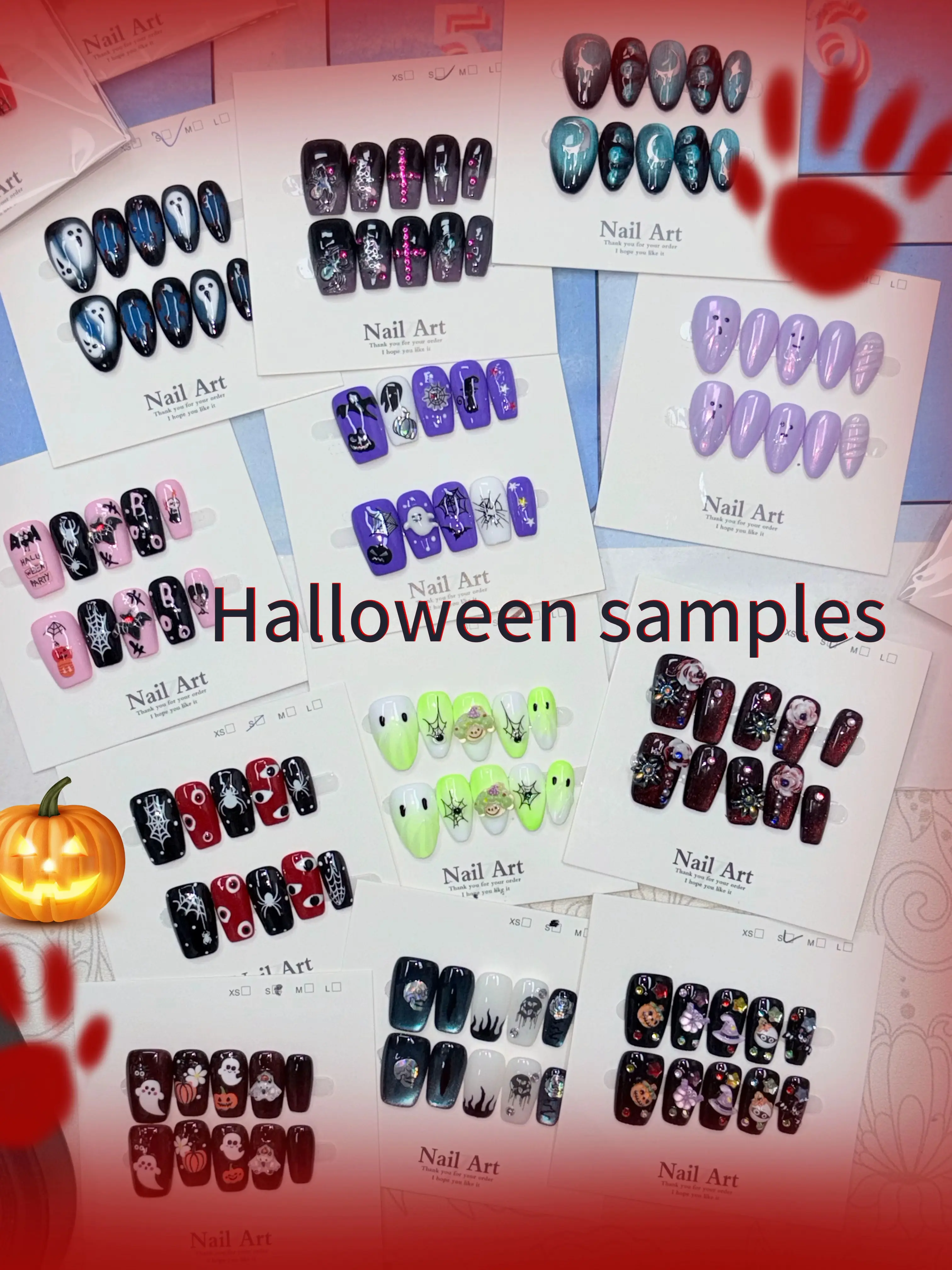 Mena(15808)gc.Halloween mystery box 21 pairs for $30 random style