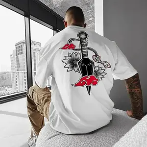 Unisex Summer outfits men streetwear 80s 90s graphic tees cotton Anime funny tshirt men gifts Fabric Top Tropical Casual Breathable Crewneck Menswear