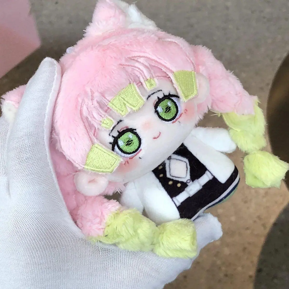10CM Anime Tokitou Muichirou Kanroji Mitsuri Cosplay Plush Stuffed Backpack Plushies Keychain Ornament Christmas Gifts