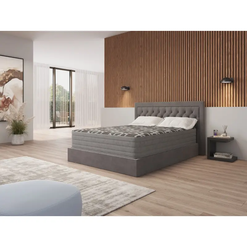 Queen Size Mattress - 12" Smooth Top Foam, Medium Plush, Medium Firm, Ergonomic, Long-Lasting Indoor Furniture Mattress, Medium Firm Mattress Back Pain Mattress Springless Mattress
