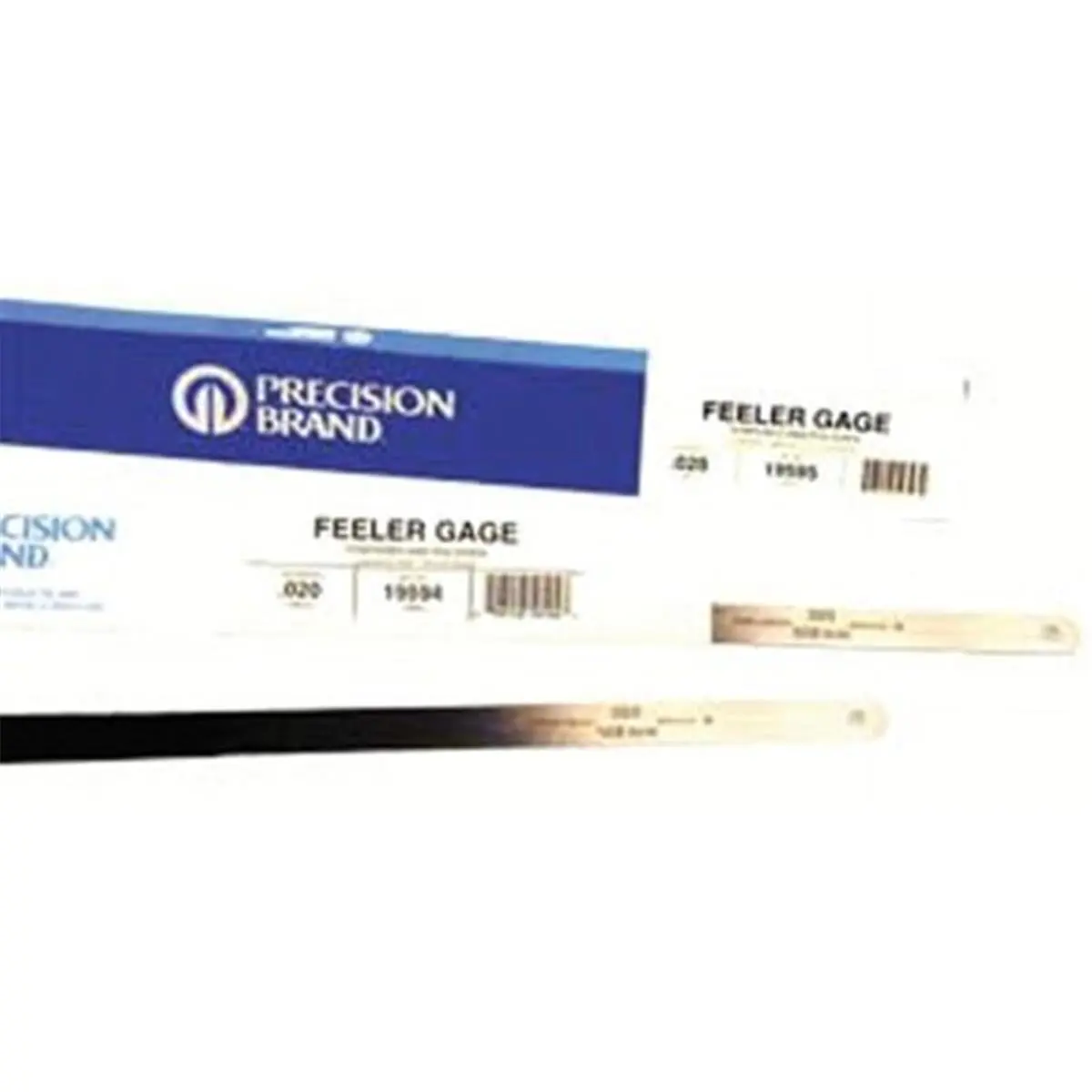 Precision Brand 605-19170 Thickness & Feeler Gauge - 0.50in x12in Flat Length, 1/2" Wide Spring Steel Stock, Close Grain C1095 High Carbon Steel, Hardened & Tempered, Box of 12, Measuring Tool