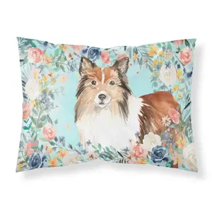 Carolines Treasures  Sheltie Fabric Standard Pillowcase
