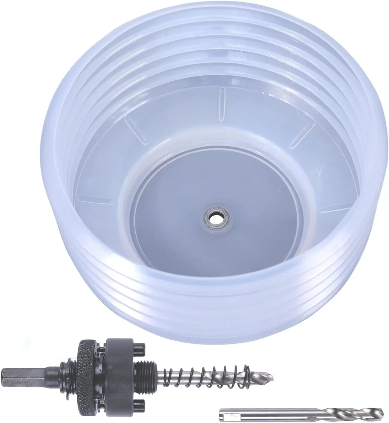 Universal Hole  Dust Bowl Large - Semi-Transparent Design, Ideal for Recessed Light Installations