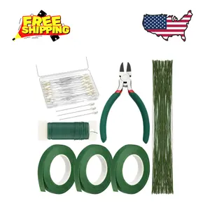Floral Arrangement Kit with Green Tape and Wire