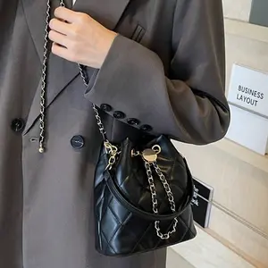 New Crossbody Bag for Woman, Portable Quilted Everyday Shoulder Bag Featuring Both a Top Handle and an Adjustable Long strap Versatile Commuter Work Bag Bucket Bag Perfect for Everyday Use, Work, Travel, Dating or Daily activities