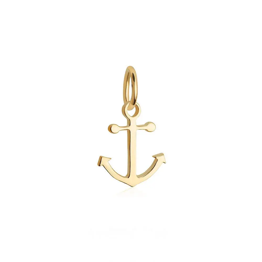 Anchor Charm Solid Gold Mini