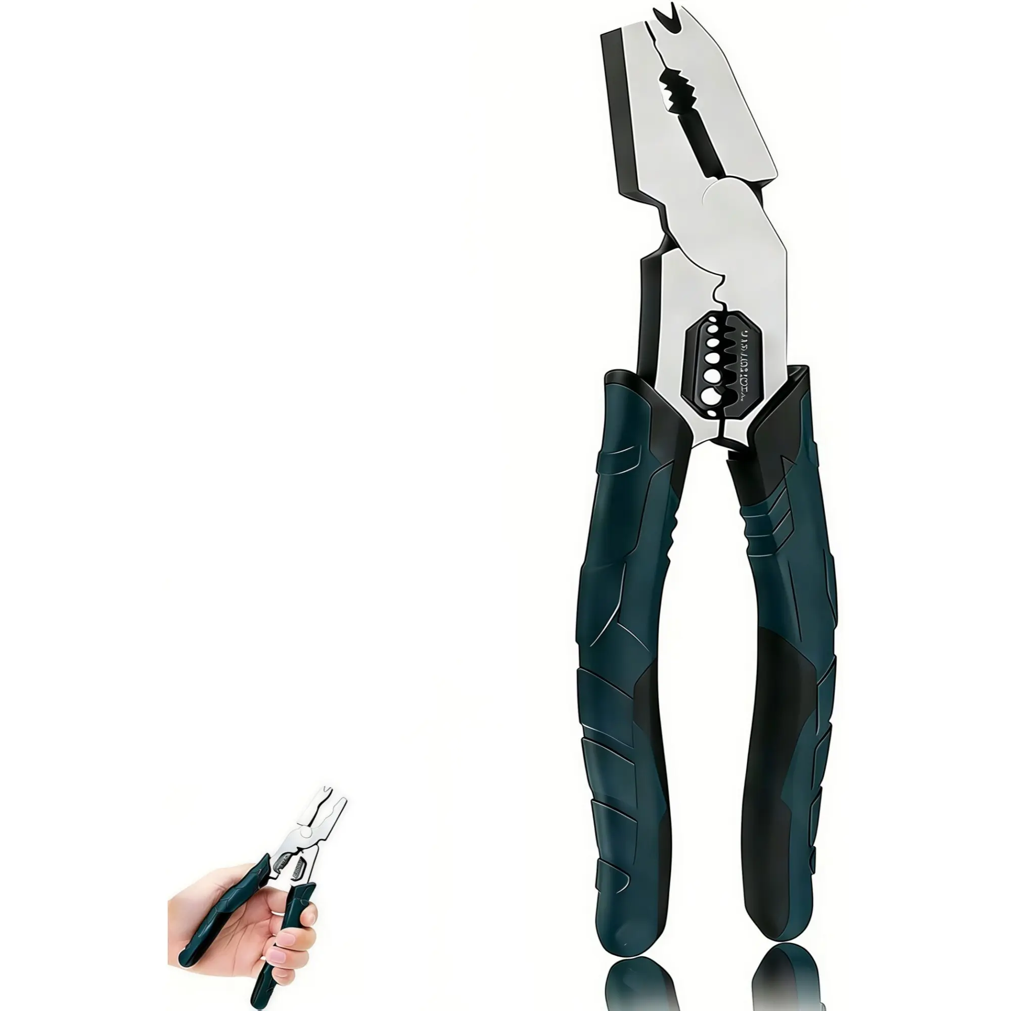 Industrial Multi-Function Cutting Pliers, Electrician Tool Set, Wire Strippers, Crimping Pliers, Rope Cutter, Electrical Scissors, DIY Home Repair