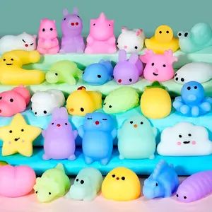 Easter gifts 30Pcs Squishies Mochi Squishy Toy Kids Party Favors Kawaii Squishy Animal Squishy Stress Relief Toy Easter Egg Fillers Kid Birthday Party Favor Goodie Bag Xmas Stocking Stuffer Piñata Class Prize Gift