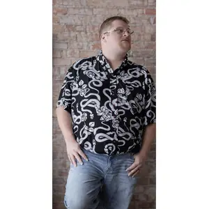 Noir Venom – Dual Tone Collector’s Edition Hawaiian Short Sleeve Button Up Shirt