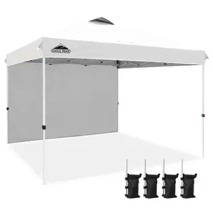 12x12 Commercial Heavy Duty Pop up Canopy with 1 Sidewall