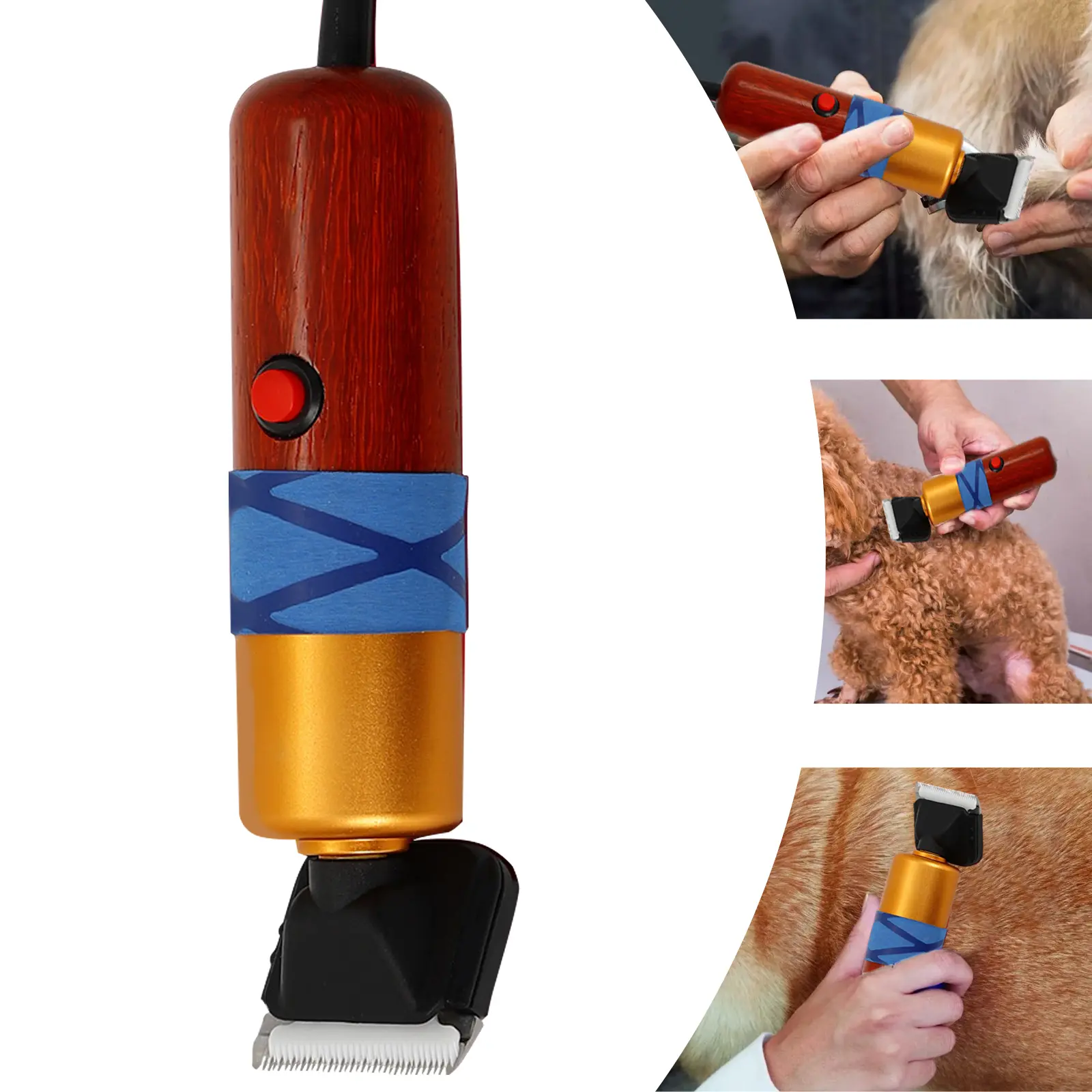 CNCEST Electric Sheep Shears Pet Clippers Animal Fur Shave Grooming Hair Trimmer 200W US Plug Quiet Operation Safe Use Durable Material Easy Maintenance Portable User-Friendly