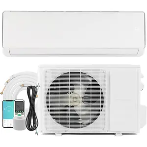 ROVSUN 11500/17000 BTU Wifi Enabled Mini Split Air Conditioner & Heater, 17 SEER2 115V Inverter Ductless Wall AC Unit with Pre-Charged Condenser, Heat Pump & Installation Kit