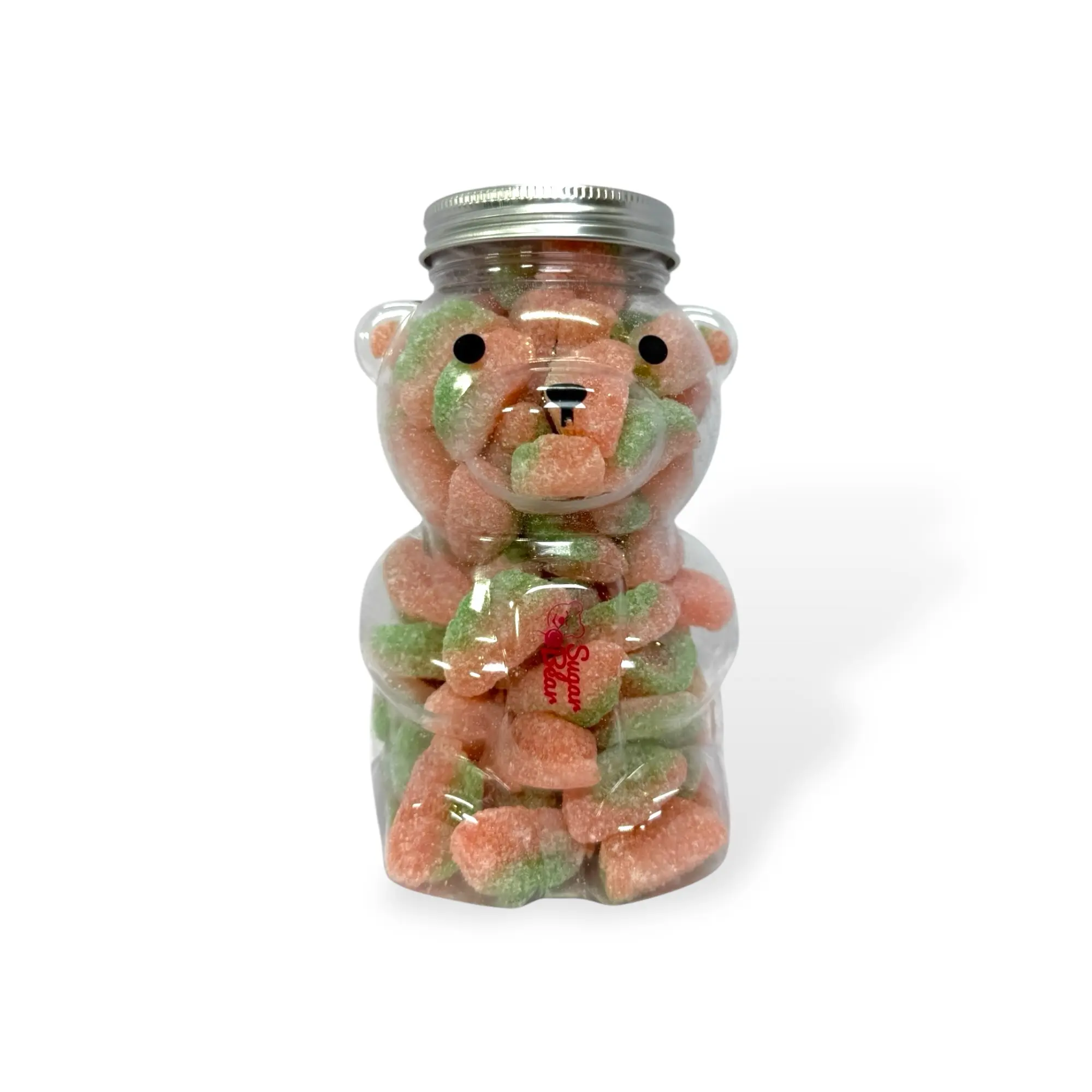 Jar of Sour Watermelon Slices - Sour and Soft Candy with Watermelon Flavor - 1 lb Candy Jar Snack Sweet