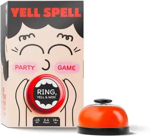 Yell Spell: Race to Ring the Bell in Epic Word Challenge – Letter & Card Game for Parties or Game Nights (2-6 Players)