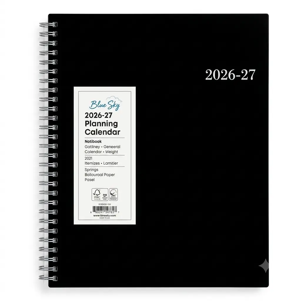 Blue Sky 2026-2027 Weekly and Monthly Academic Year Planner Calendar, July 2026