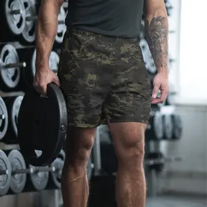 American Multi CAMO Black Unisex Athletic Long Shorts