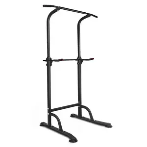 Adjustable power tower pull rod, home gym immersion station without drilling, used for full body strength training