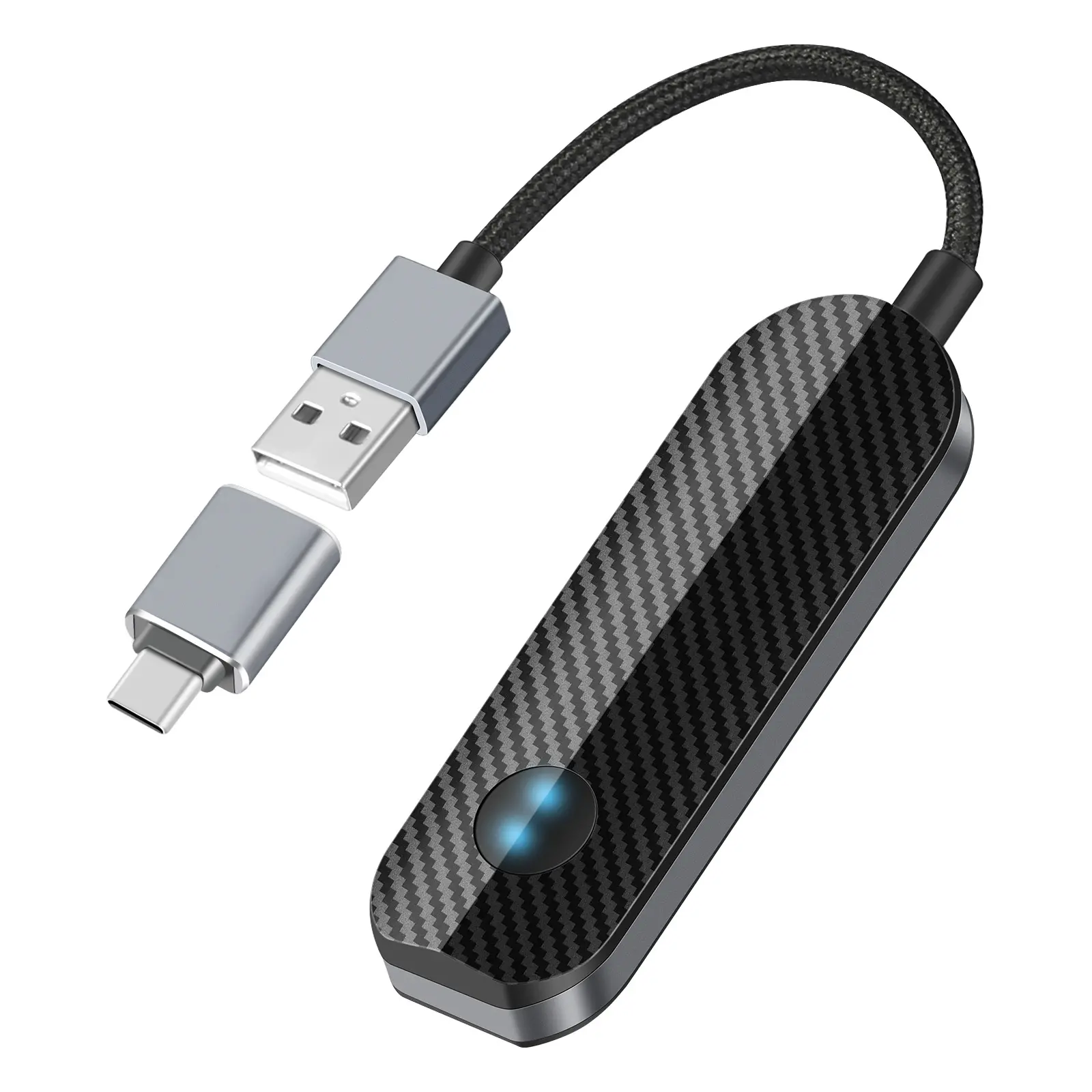 Drive with Wireless Carplay Adapter for iPhone Android Fast Connection No Latency Hands-Free Call Electronic Charger Carplay Dongle