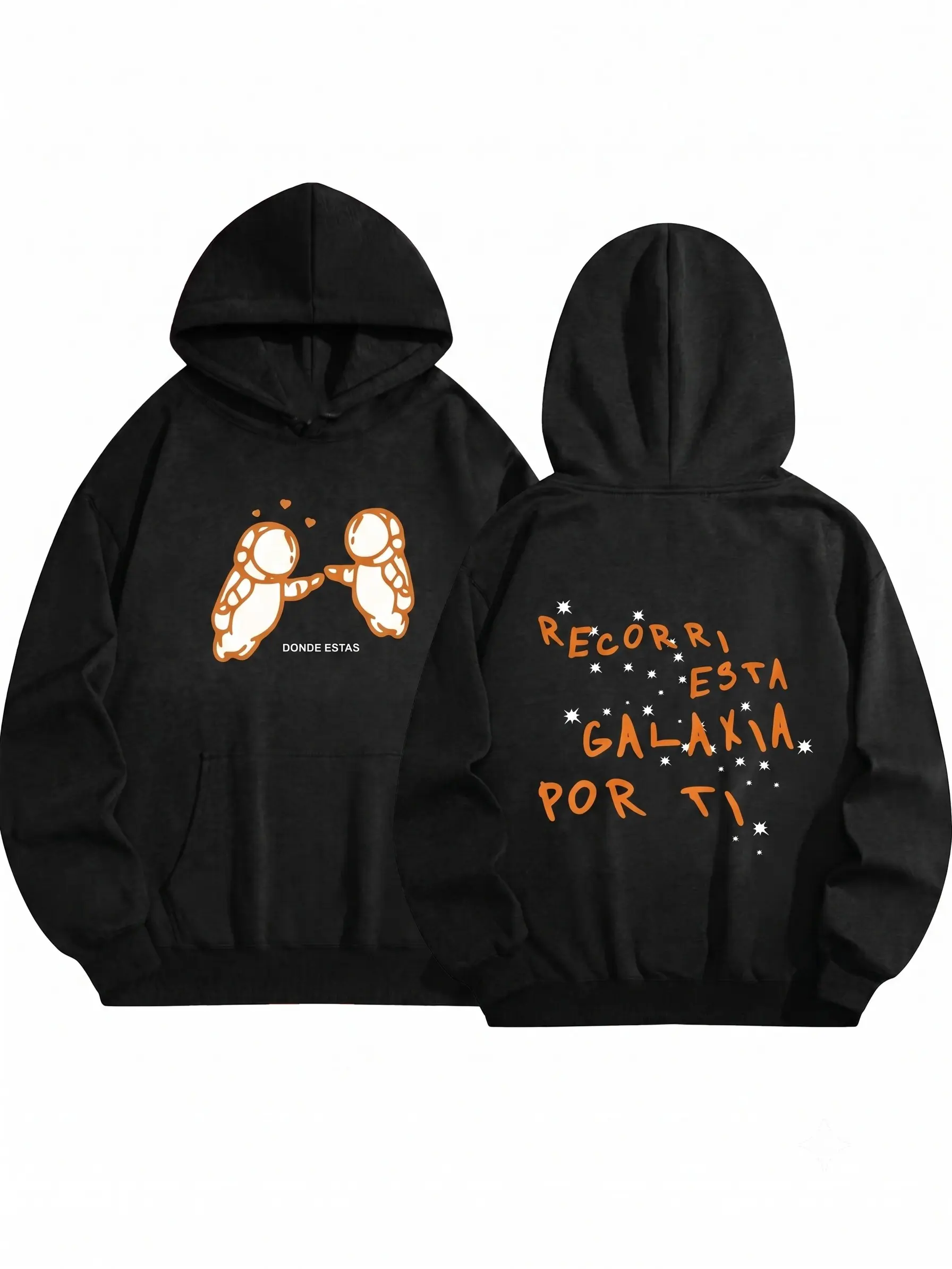 Mirada Tour 2025 Pink Graphic Unisex Hoodie, Casual Cotton Long-Sleeve Fitted Pullover, Anime Design Fan Merch Men's Top