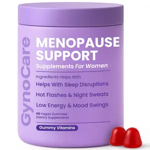 Menopause Supplements for Women – Menopause Gummy Vitamins for Hot Flashes, Night Sweats & Mood Swings – Supports Sleep, Brain Function & Hormone Balance – 60 Vegan Gummies