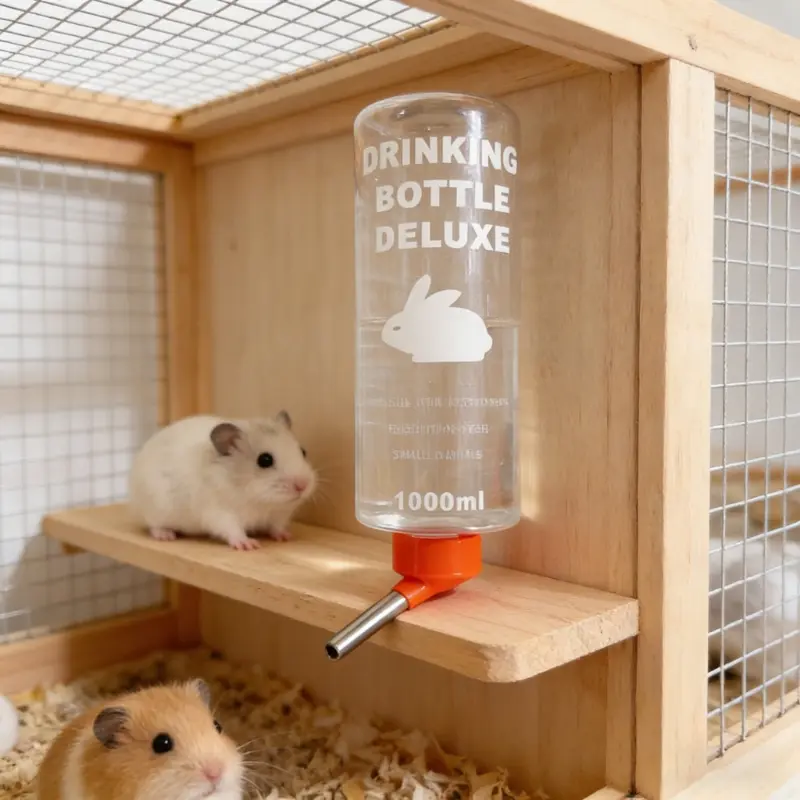 2pcs Leak-Proof Hanging Water Bottle, Ideal Drinking Supply for Rabbits Guinea Pigs Small Pets