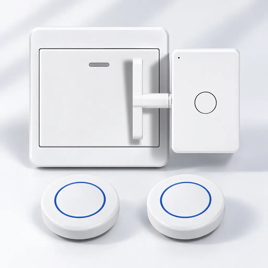 Smart Home Control System with Wall Mount and Two Remote Sensors for Easy Operation and Convenience