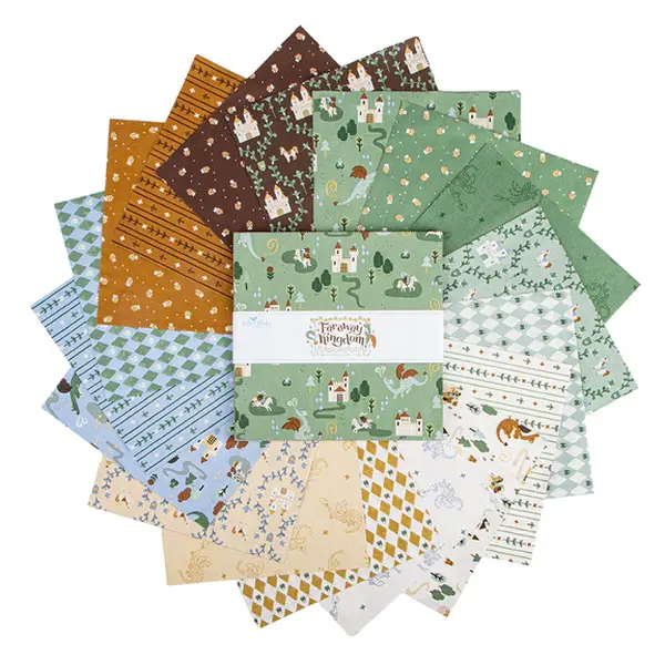 Fabric Riley Blake Precuts Faraway Kingdom 42pc 10" Stacker 10-17430-42