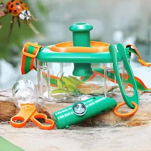 Outdoor Insect Observation Toy Set, Educational Insect Catching Tool & Magnifier & Insect Box & Clamp Toy Kit, Early Education Cognitive Nature Adventure Toy