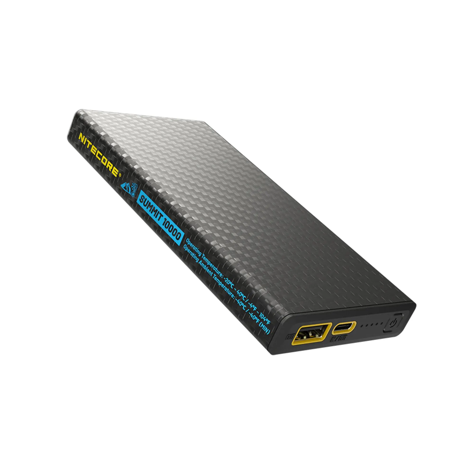 NITECORE Summit 10000 10,000mAh Low-Temperature Power Bank with Durable Cable & Bluetooth - Phone & Device Charging, Multiple Ports, Protective Shell