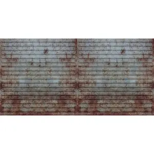 From Plain To Beautiful In Hours #261 Ridged Corrugated 2 ft. x 4 ft. PVC Lay-in Faux Tin Decorative Ceiling or Wall Tiles, Easy to Install Vinyl Flooring (Pack of 25) / 200 sqft, Decorative Ceiling Or Wall Tiles Vinyl Flooring