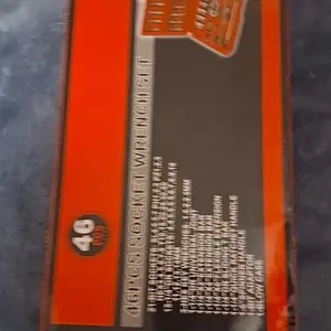 46Pcs Tool Set, Car Repair Machinery Tools, Household Machinery Tools, Car and Bicycle Repair Tools, 1/2 * 1/4 "3/8" Drive Depth and Standard Socket, Ratchet Torque Wrench Screwdriver Socket Combination Tool,Gift for Dad