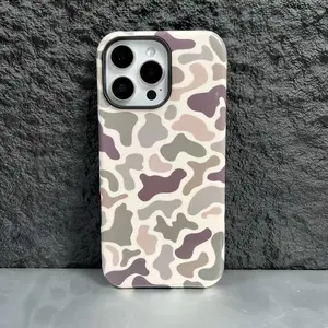 Camo Pattern phone Case,Shockproof and sturdy two-in-one double-layer soft TPU inner shell hard PC bumper hard shell design, suitable for iPh one17 16 15 14 13Pro Max Plus hard shell Casing Protection Cellphone Protector