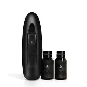 AromaPlan Smart Plug-In Waterless Diffuser - Black, Includes 2 Diffuser Oils for Room Fragrance, Floral Scent & Bouquet Experience Scented
