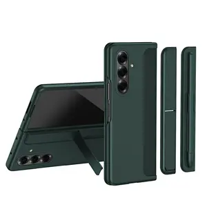 2-in-1 Protective Case with Detachable Stand & S Pen Holder for Galaxy Z Fold 3/4/5/6/7 – Full-Body Shockproof Cover(Green)