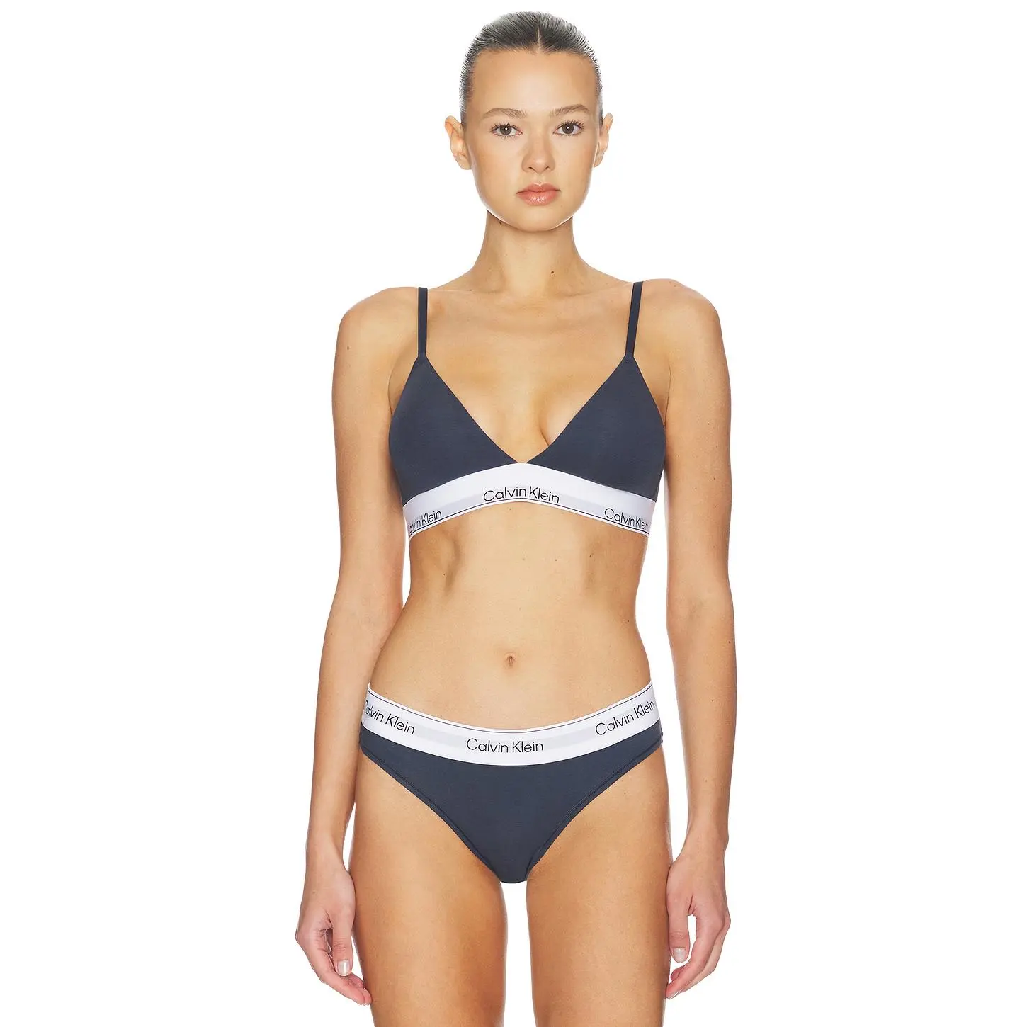 Calvin Klein Underwear Lightly Lined Triangle Bra in Speakeasy