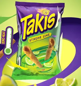 Takis Xtreme Lime 3.25 oz Snack Size Bag, Lime Rolled Tortilla Chips